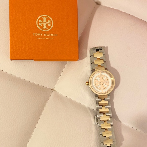 Tory Burch Jewelry - Tory Burch Reva Watch 28mm silver and gold